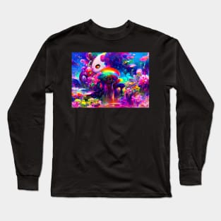 Color Globs | Rainbow Volcano Long Sleeve T-Shirt